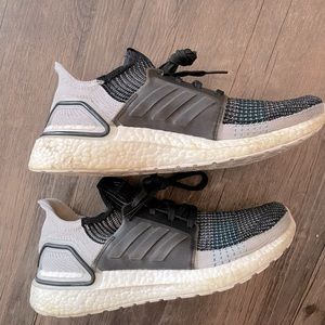 Adidas Ultra boost ‘19 grey cyan running shoes/sneakers men’s 8.5/women’s 10